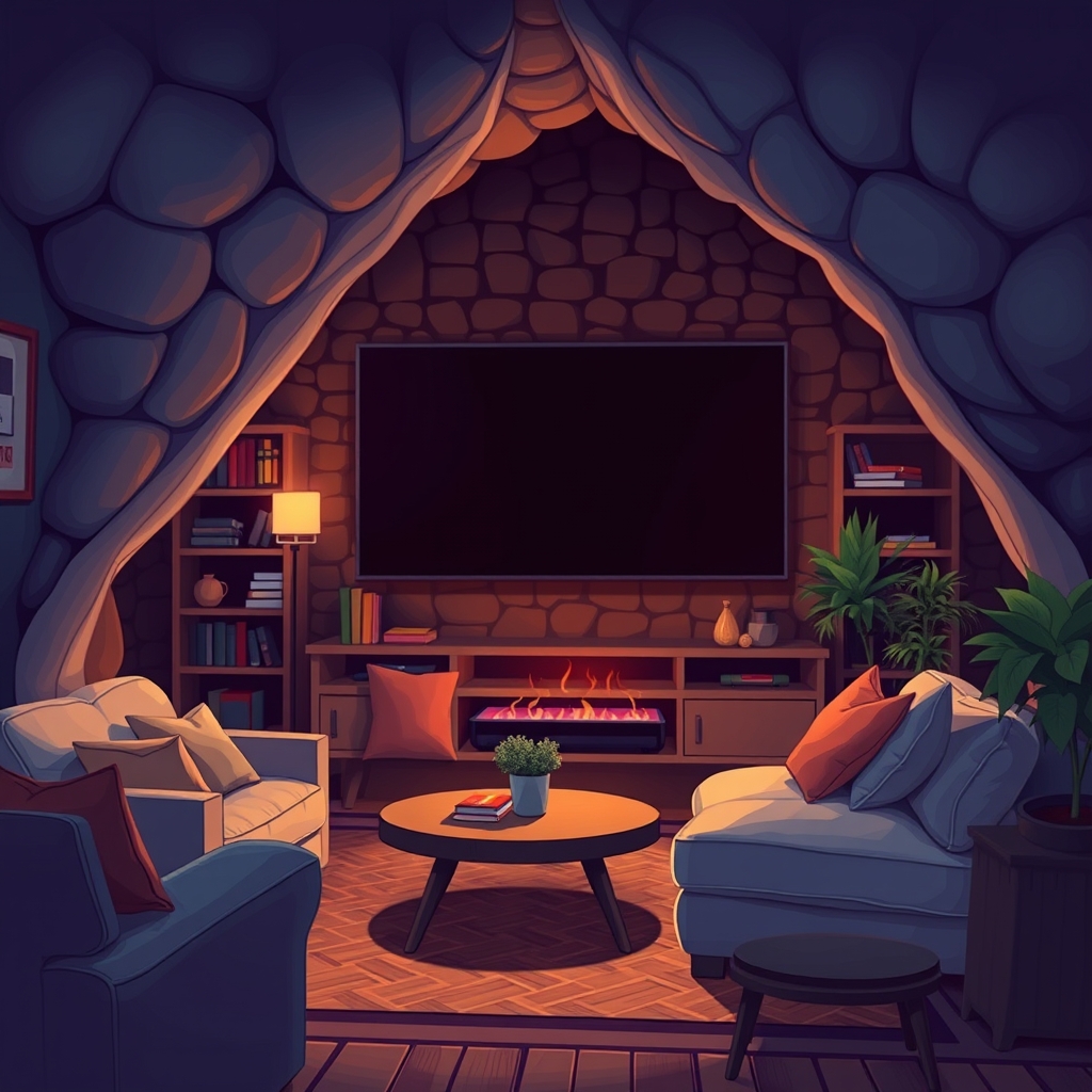 How I Turn My Living Room Into the Ultimate Binge Cave